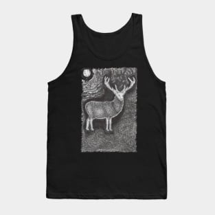 Deer at Night Tank Top